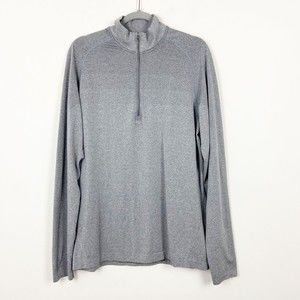 Lululemon Metal Vent Tech 1/4 Zip Pullover Men's Sz Large Long Sleeve Gym Top